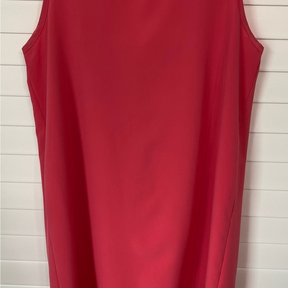 EUC Women’s Hot Pink Ruffled Sleeveless Polyester Dress by Brenda’s Medium - Picture 8 of 8